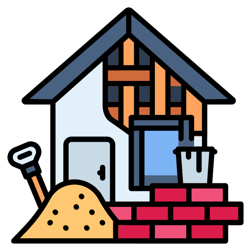 Home renovation service icon