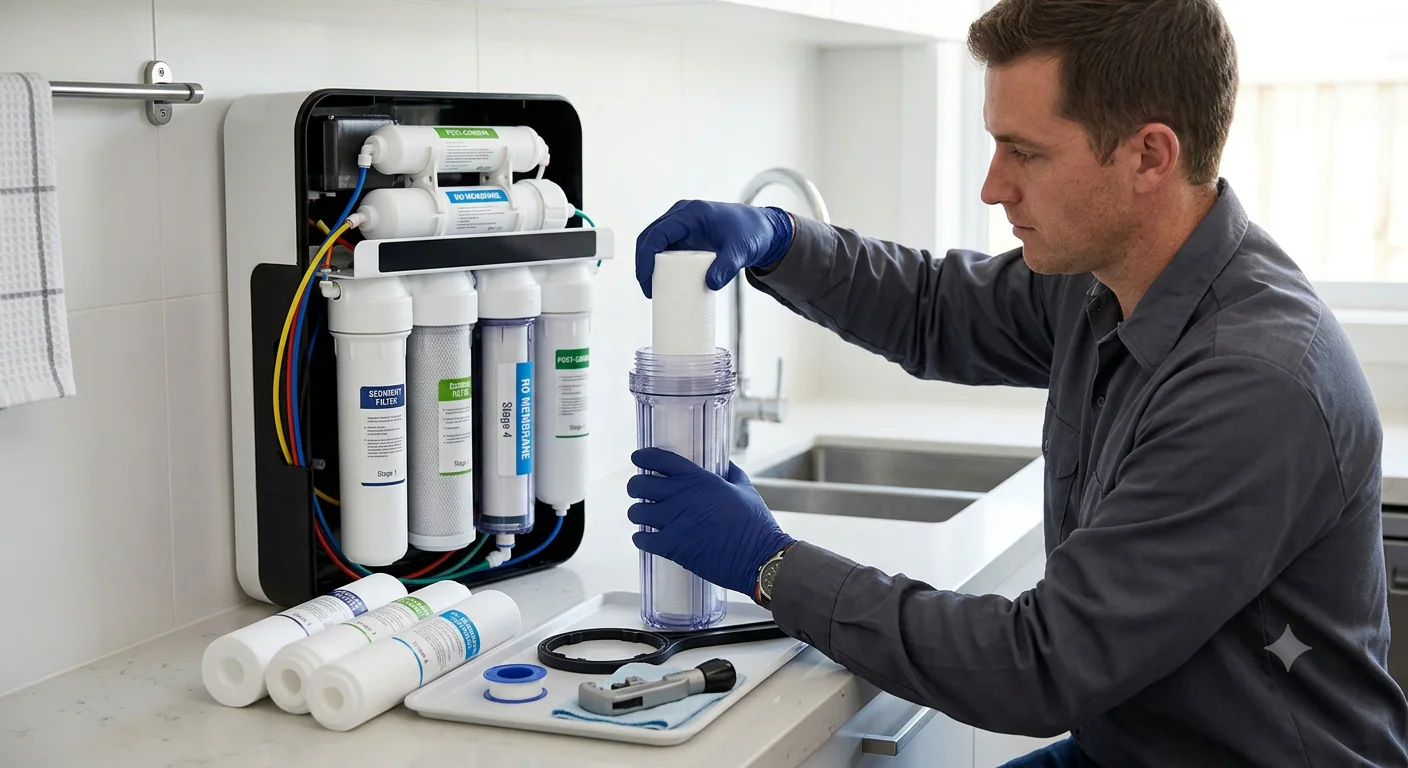 How often should a water purifier be serviced?