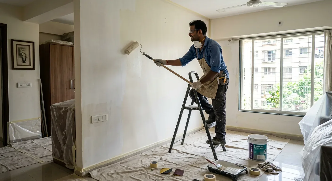 Interior wall painting