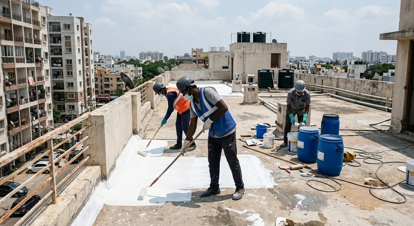 Terrace waterproofing